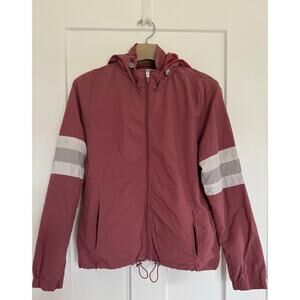 Ashley by 26 International Utility‎ Collection Jacket Size M Mauve White Gray